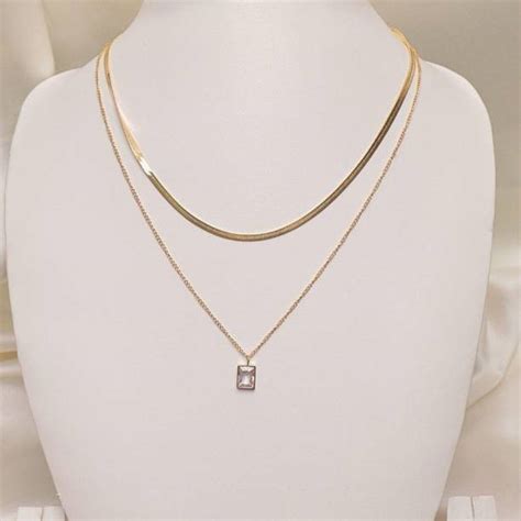 Layered Necklace - Buy Double Chain Necklace Online at Best Prices in ...