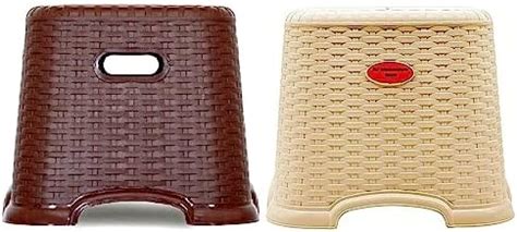 Nayasa Cane Plastic Stool Small | Plastic Stool for Sitting at Home ...