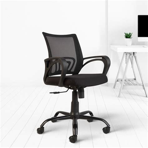Zenith C107 Medium-Back Mesh Office/Study Chair [Black] | Cellbell