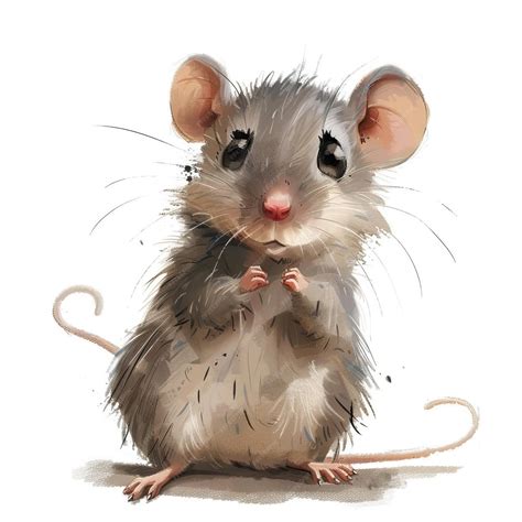 Premium Vector | Rat Clipart Cute Clip Art flat illustration cartoon cute