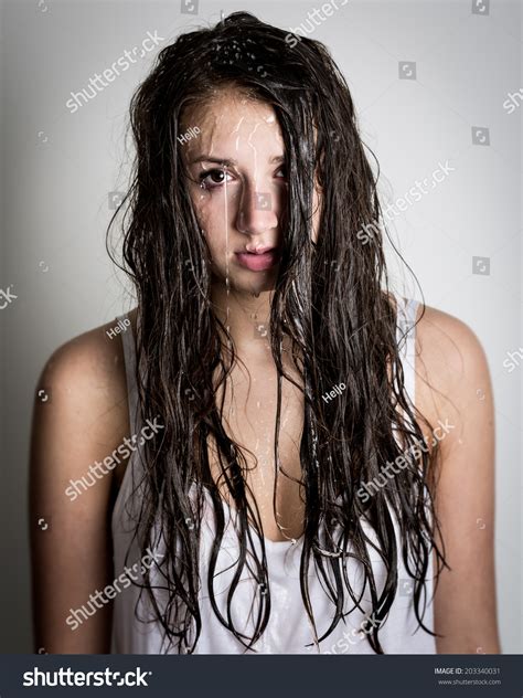 1,288 Brown Long Wet Hair On Isolated White Background Images, Stock ...