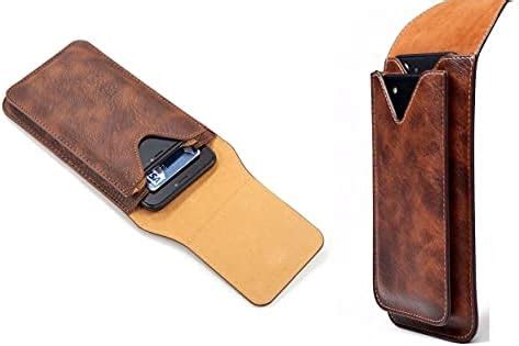 Realtech Waist Holster Pouch Genuine Leather Holster Double Mobile ...