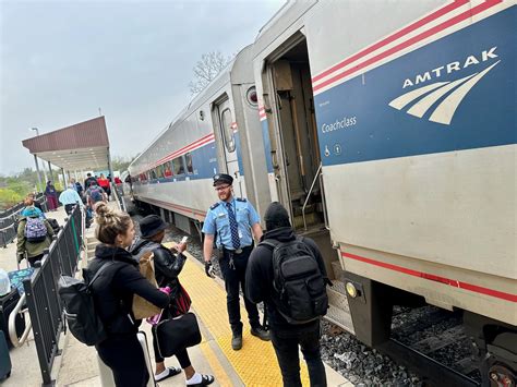 Wolverine Train stops at Ann Arbor's Amtrak station on Depot Street ...