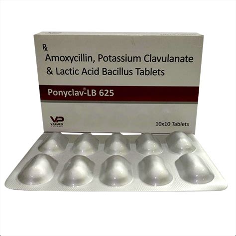 Buy Amoxycillin Potassium Clavulanate And Lactic Acid Bacillus Tablets ...