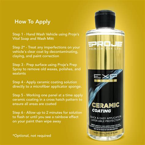 Ceramic Coating - 12-Month Ceramic Coating For Cars, SUVs, Trucks, and RVs | Proje' Products