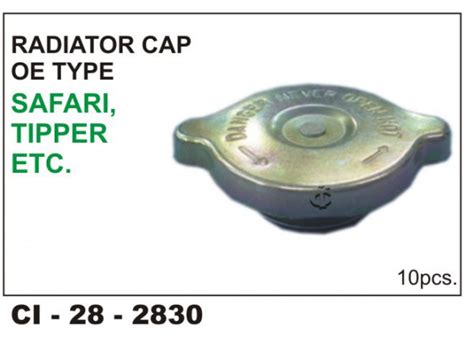 Car International Radiator Cap Tata, Tipper, Tata Safari, CI-2830 for ...
