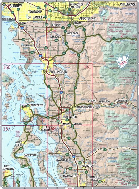 Map Of Bellingham Washington