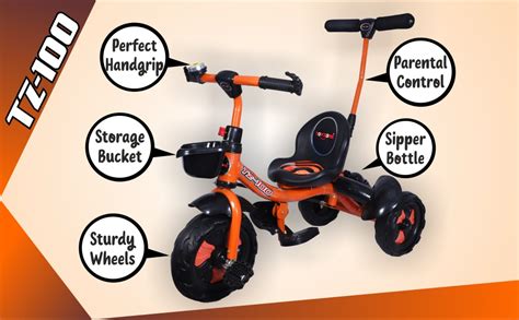 Toyzone TZ-100 Plug N Play Kids/Baby Tricycle | with Parental Control ...