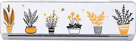 Decals Creation™ AC Sticker Floral Split Ac Stickers Air Conditioner ...