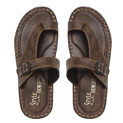 Buy Style Height Slippers for Mens&Boys Beige at Amazon.in