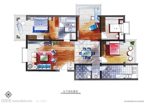 sketchbook室内设计平面方案表现_耗子大浩-站酷ZCOOL