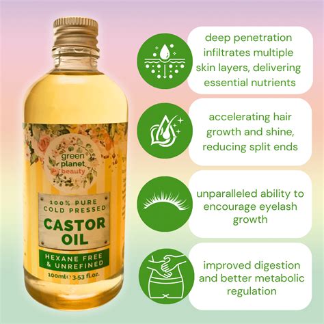 Castor Oil | Finest Pure Cold Pressed | Hexane Free - Castor Oil