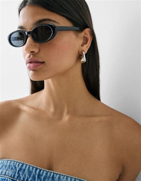 Oval resin sunglasses - BSK Teen | Bershka