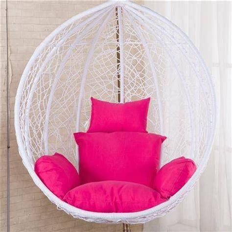 Candid Homes Hammock Swing Chair with Stand and Cushion, Single Seater ...