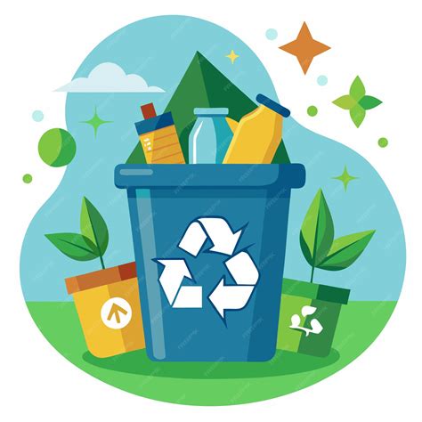 Recycle waste clipart vector art and illustration | Premium AI ...