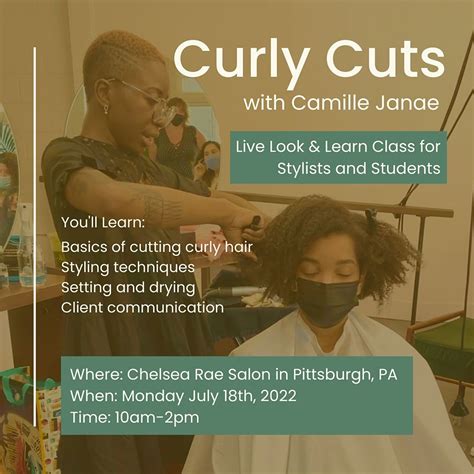 Curly Cuts with Camille Janae, Chelsea Rae Salon, Pittsburgh, 18 July ...