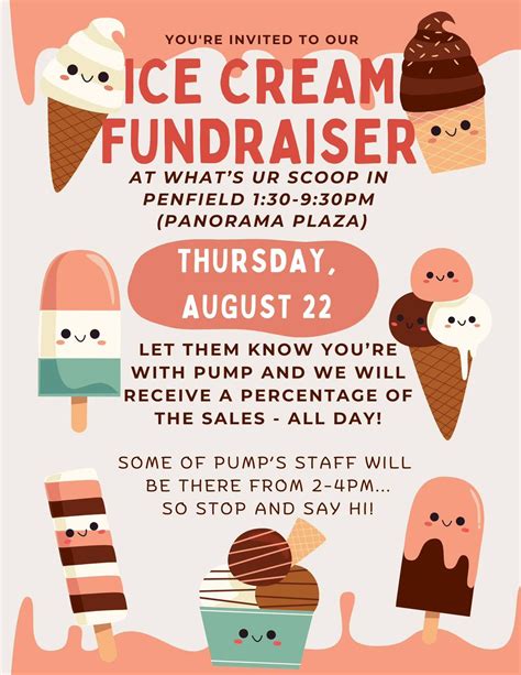 PUMP Ice Cream Fundraiser at Whats UR Scoop, What's 'Ur Scoop, Penfield ...