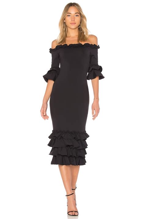 Donna Mizani Pishi Midi Dress in Black | REVOLVE