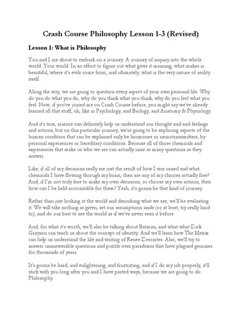 Image result for Philosophy Crash Course