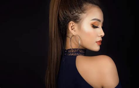 Download wallpaper face, model, makeup, profile, beauty, section girls ...