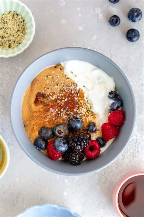 Greek Yogurt Peanut Butter Bowls - Carmy - Easy Healthy-ish Recipes