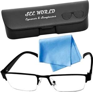 See World Half Rim (+3.00) Rectangle Reading Glasses Price in India ...