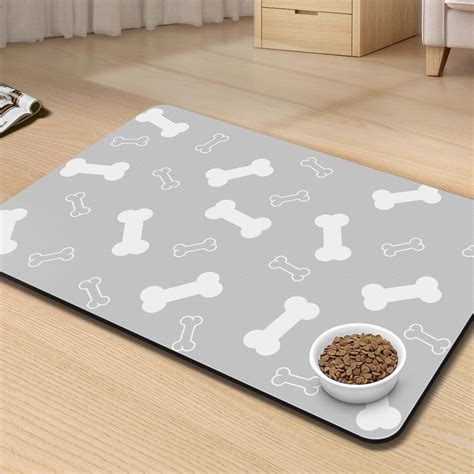 Amazon.com : PTFFF Dog Mat for Food and Water, Pet Feeding Mat for Dog ...