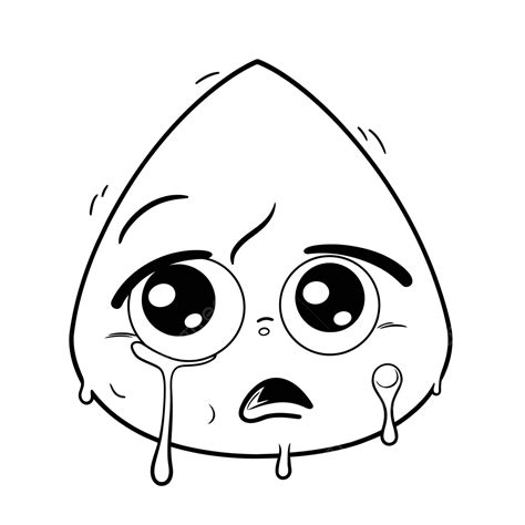 Disney Cartoon Crying Eyes Coloring Pages Outline Sketch Drawing Vector ...