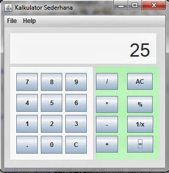 Image result for Program Java Kalkulator Sederhana