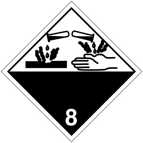 International Placard - Corrosive, Adhesive Vinyl S-13922V - ULINE