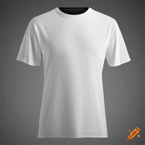 A mockup design with a white tee-shirt , high definition photo on Craiyon