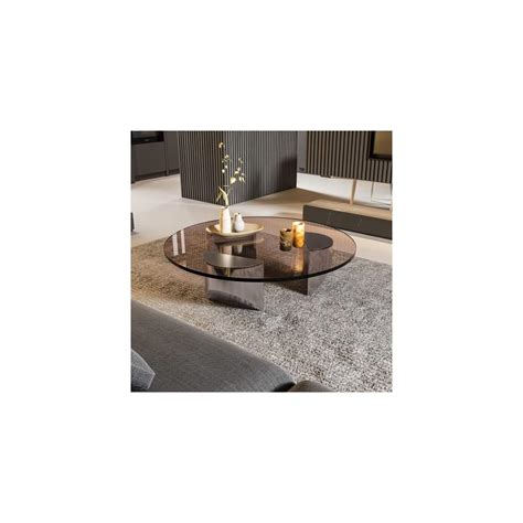 Buy 1inchome Round Glass Coffee Table Wedge Coffee Table, Modern Coffee ...