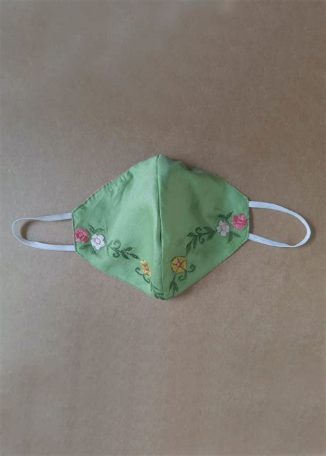 Get Double Sided Embroidery Double Layered Mask at ₹ 249 | LBB Shop