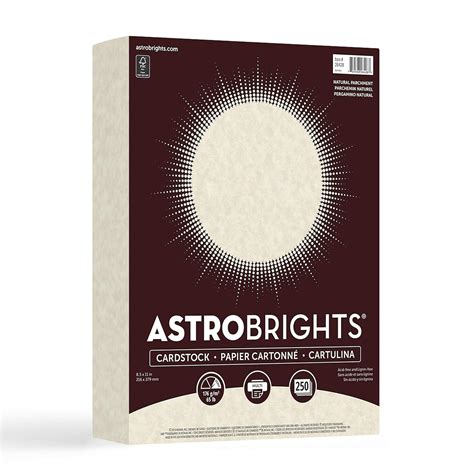 Astroparche Specialty Cover Stock, 8.5" x 11", 65 lb/176 gsm, Natural ...