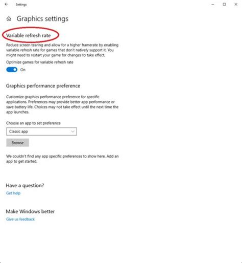 Image result for How to Enable Variable Refresh Rate