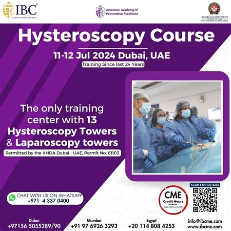 Hysteroscopy Course 11-12 Jul 2024 Dubai - UAE, Dubai, UAE, 11 July ...