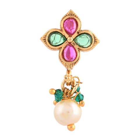 Gold Essentials Floral Nose Pin – VOYLLA