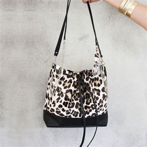 Image result for Leopard Print Drawstring Flannel Bag