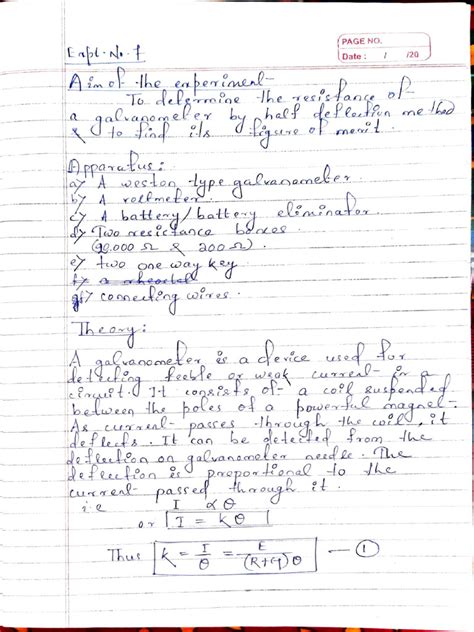 Half Deflection Method Galvanometer 的图像结果