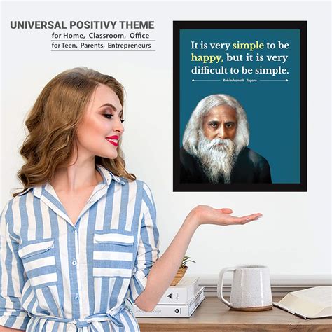 Chaka Chaundh - Rabindranath Tagore Quotes Wall Frames Posters