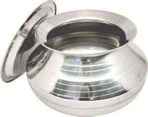 bartan hub Stainless Steel Handi With Lid ( Pongal Handi 4 Liter ...