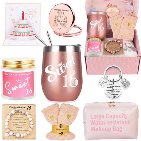Sweet 16 Birthday Gifts for Girls, 16th Birthday Gifts Basket for Best ...