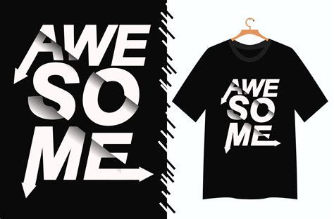 awesome typography t shirt design 12026287 Vector Art at Vecteezy