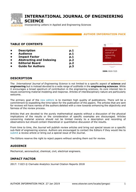 Journal of Engineering Science 的图像结果