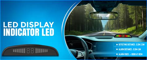 FABTEC Car Reverse Parking Sensor with LED Display 4 Sensor Reverse ...