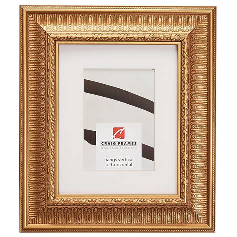 Craig Frames 11x14 Matted to 8x10 Picture Frame Gold Maximus 2.625 Inch ...