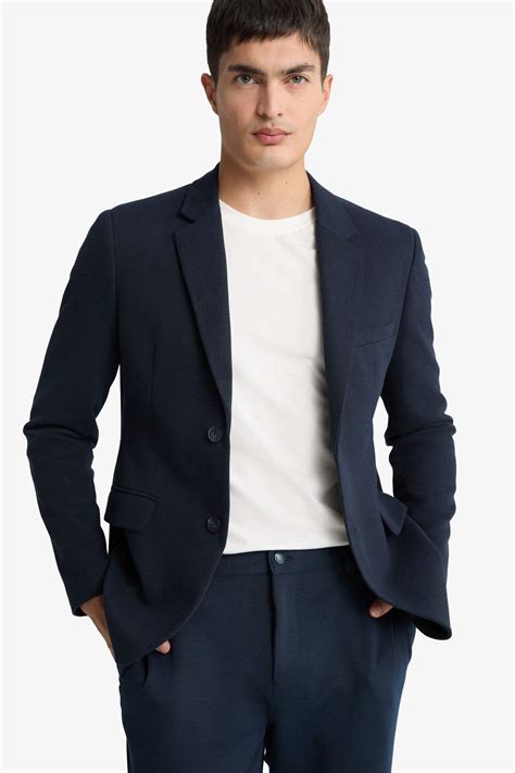 Navy MAN Slim Fit Blazer 3401866 | DeFacto
