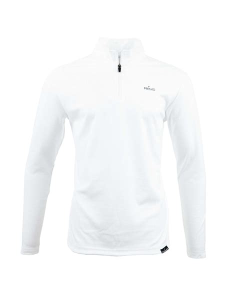 White Classic Quarter Zip – Primo Golf Apparel