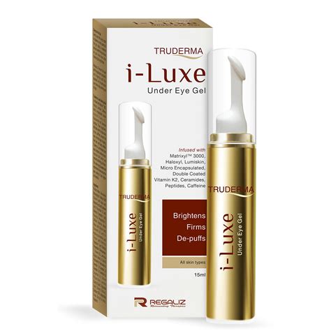 REGALIZ Truderma i-Luxe Under Eye Gel | Reduces Dark Circles, Puffiness ...