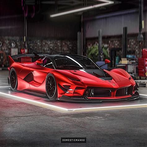 Ferrari FXX-K Evo “Beauty Sleeper” Has Satin Chrome Red Draped Over Aggressive Lines - autoevolution